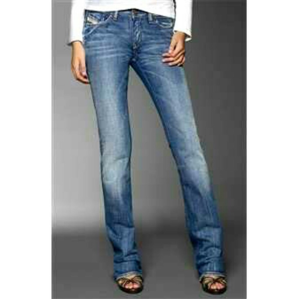 Bebel leather trim Diesel jeans - 26 waist, 30 leg